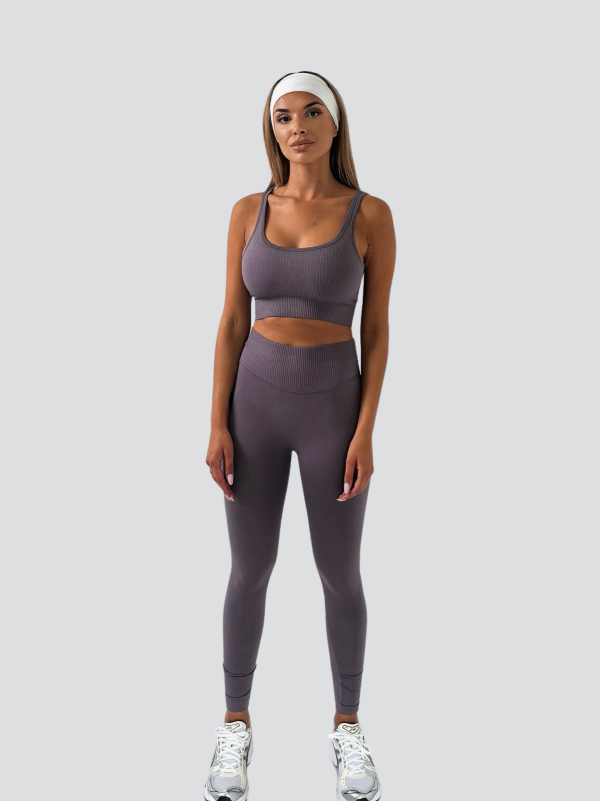 Fit Wear Ribbed Set warm purple