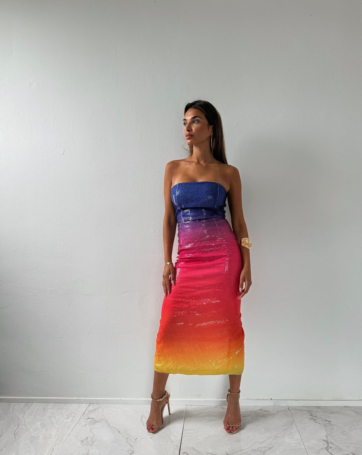 San rainbow dress